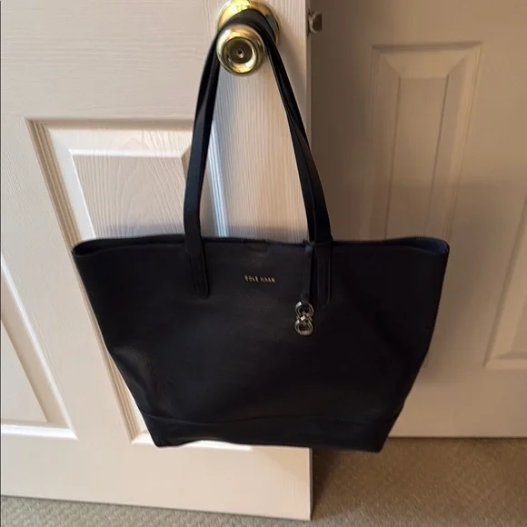 Cole Haan Bags Cole Haan Dark Leather Tote Poshmark